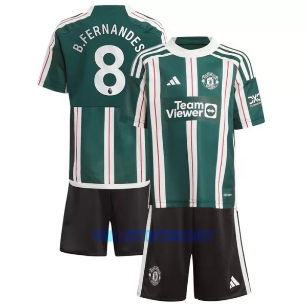 Kit De Football Manchester United Bruno Fernandes 8 Enfant Extérieur 23/24