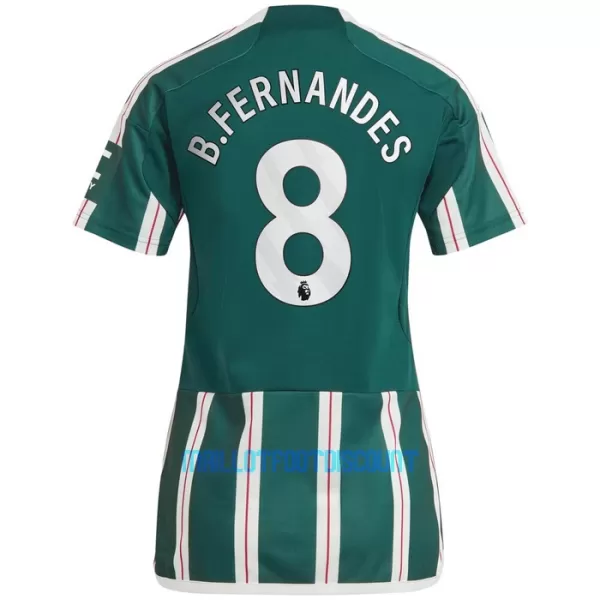 Maillot De Foot Manchester United Bruno Fernandes 8 Femme Extérieur 23/24