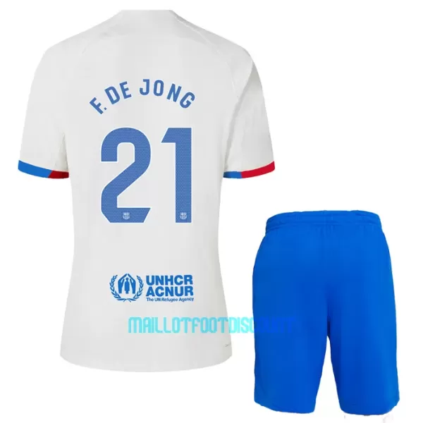 Kit De Football FC Barcelone Frenkie de Jong 21 Enfant Extérieur 23/24