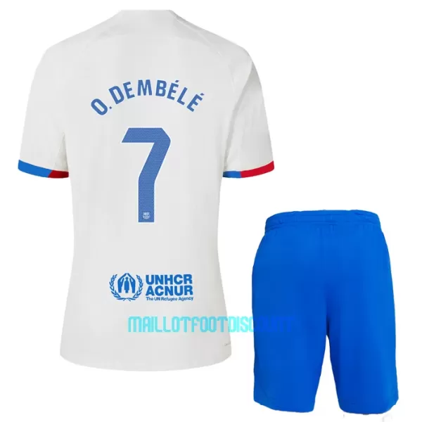 Kit De Football FC Barcelone Ousmane Dembélé 7 Enfant Extérieur 23/24