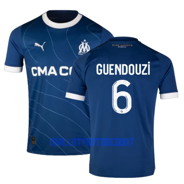 Maillot De Foot Olympique de Marseille GUENDOUZI 6 Extérieur 23/24