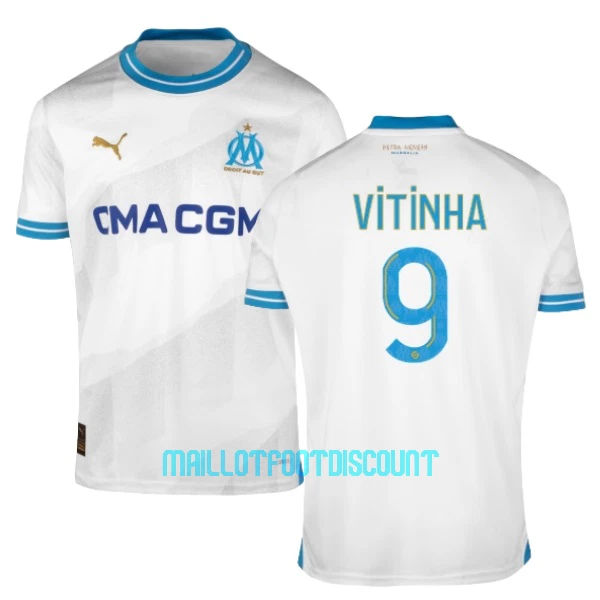 Maillot De Foot Olympique de Marseille VITINHA 9 Domicile 23/24