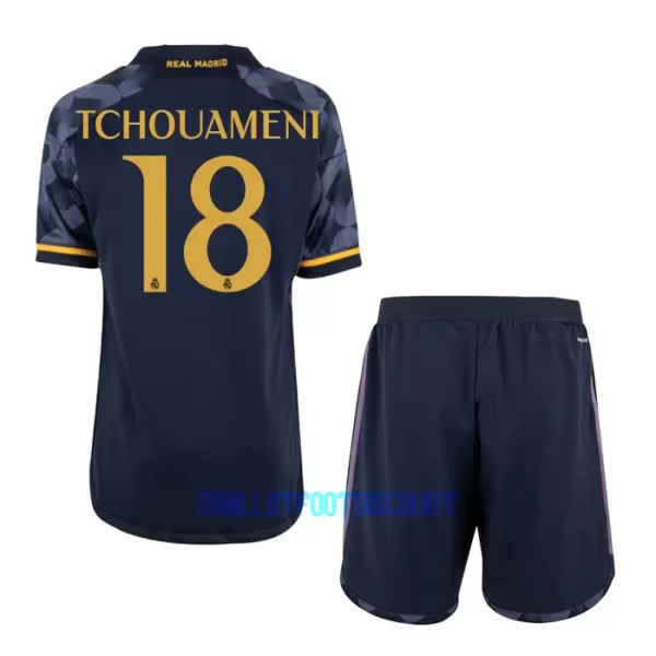 Kit De Football Real Madrid Aurélien Tchouaméni 18 Enfant Extérieur 23/24