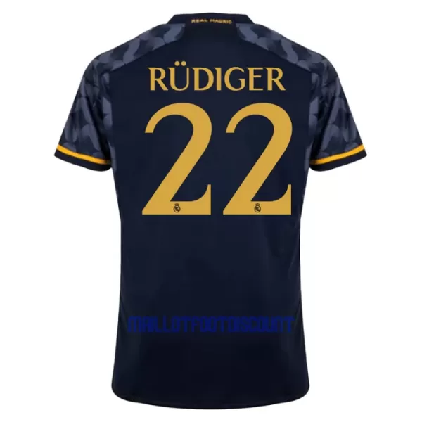 Maillot De Foot Real Madrid Antonio Rudiger 22 Extérieur 23/24