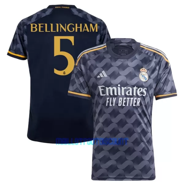 Maillot De Foot Real Madrid Jude Bellingham 5 Extérieur 23/24