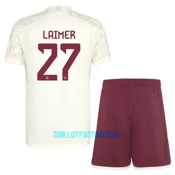 Kit De Football FC Bayern Munich Konrad Laimer 27 Champions League Enfant Third 23/24