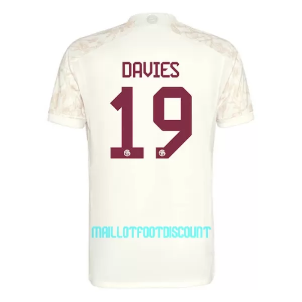 Maillot De Foot FC Bayern Munich Alphonso Davies 19 Champions League Third 23/24