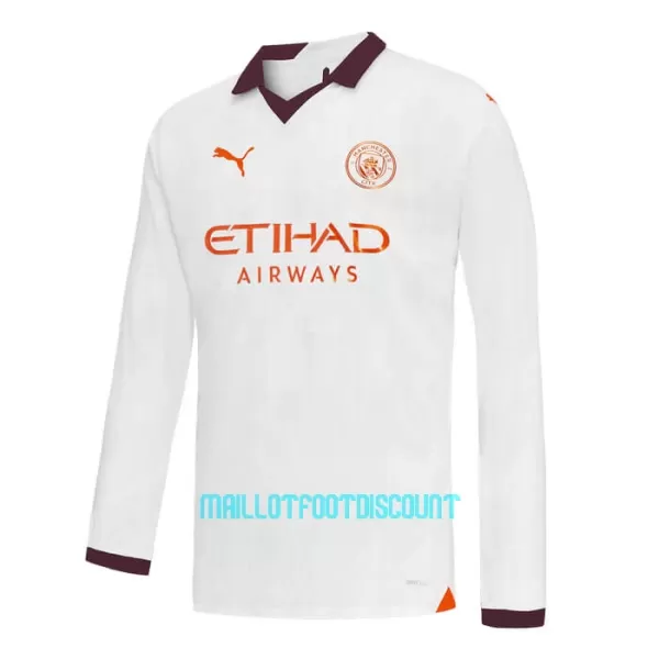 Maillot De Foot Manchester City Extérieur 23/24 Manches Longues