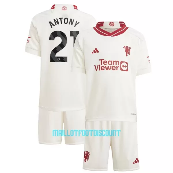 Kit De Football Manchester United Antony Santos 21 Enfant Third 23/24