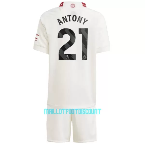 Kit De Football Manchester United Antony Santos 21 Enfant Third 23/24