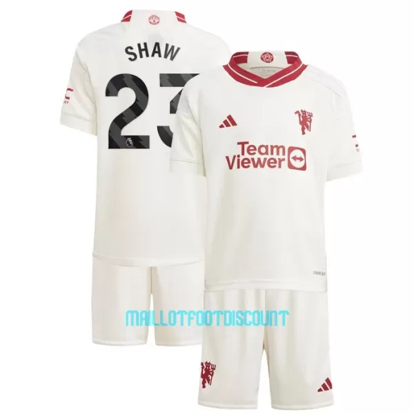 Kit De Football Manchester United Luke Shaw 23 Enfant Third 23/24