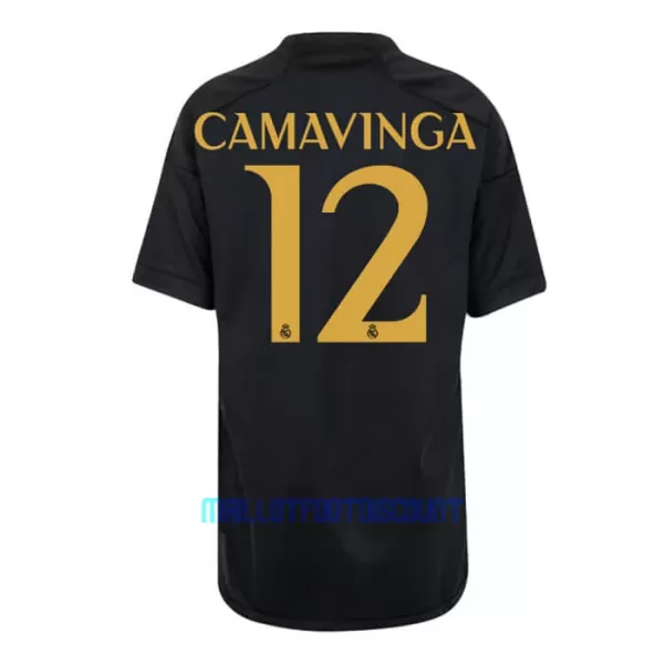 Kit De Football Real Madrid Eduardo Camavinga 12 Enfant Third 23/24