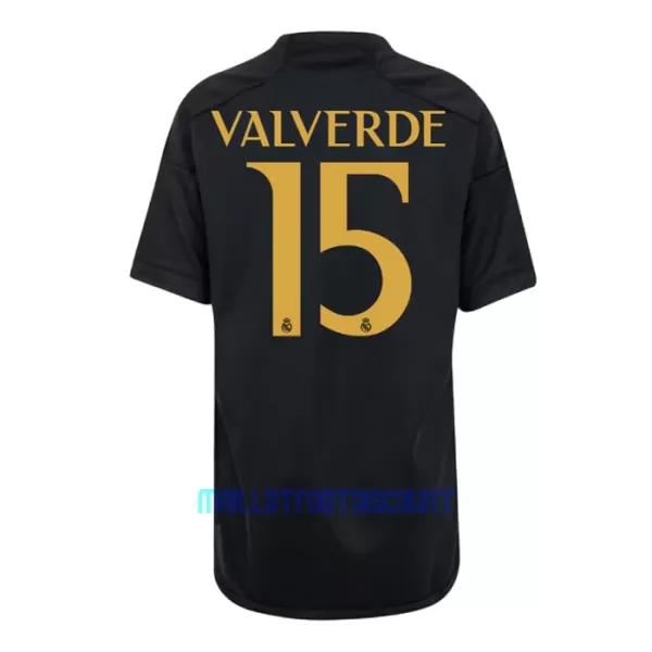 Kit De Football Real Madrid Federico Valverde 15 Enfant Third 23/24