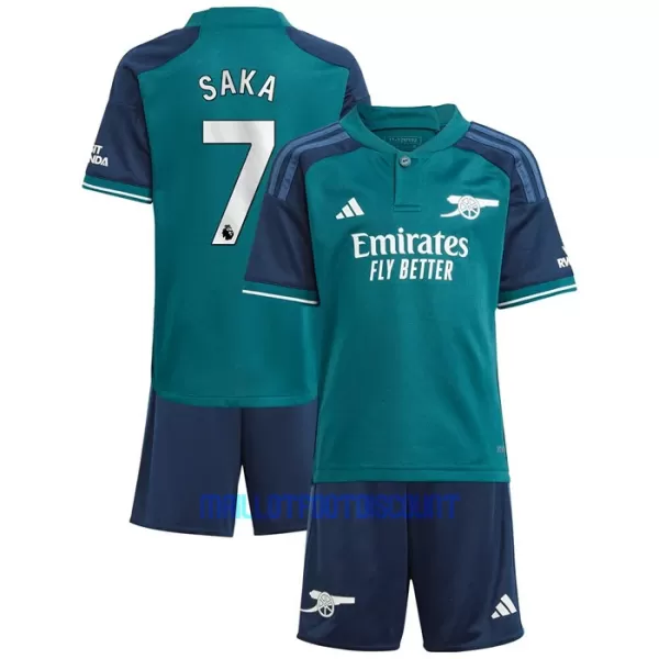 Kit De Football Arsenal Bukayo Saka 7 Enfant Third 23/24