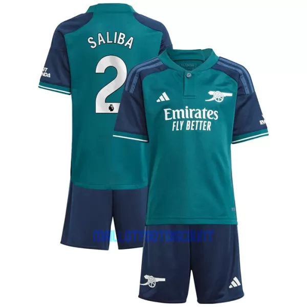 Kit De Football Arsenal Saliba 2 Enfant Third 23/24