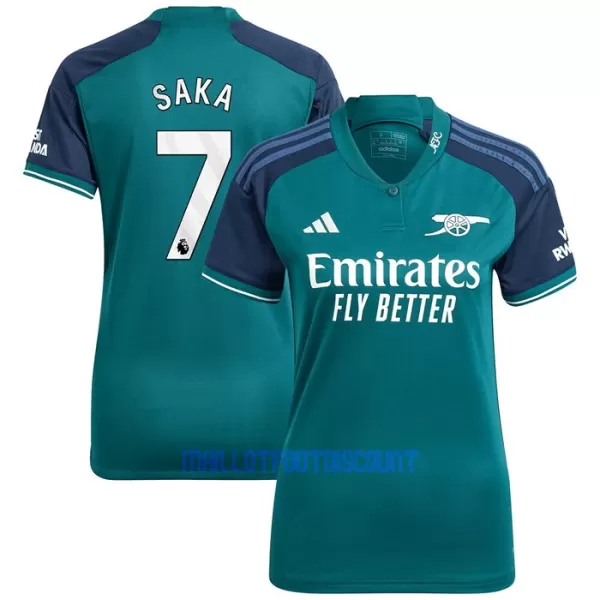 Maillot De Foot Arsenal Bukayo Saka 7 Femme Third 23/24