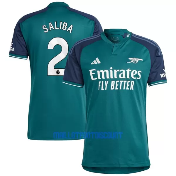 Maillot De Foot Arsenal Saliba 2 Third 23/24