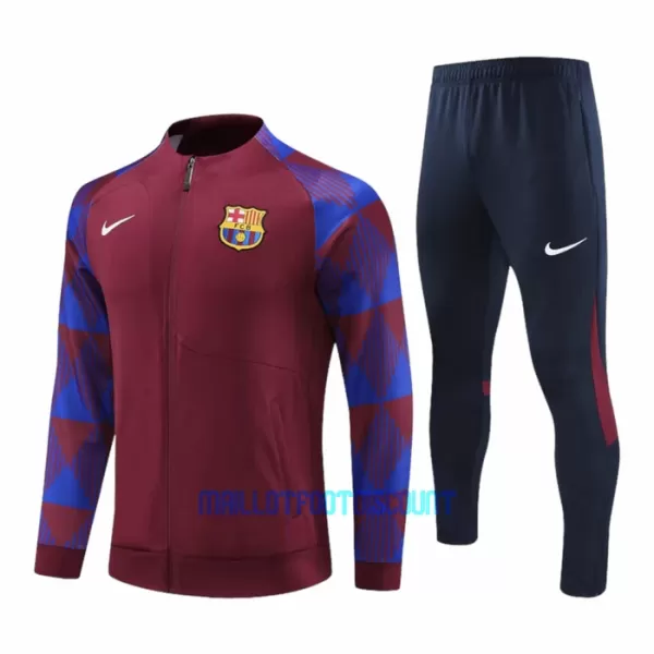 FC Barcelone Ensemble Vestes d'Entraînement 23/24 Rouge