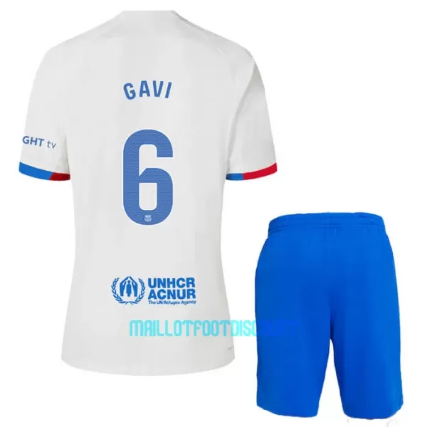 Kit De Football FC Barcelone Gavi 6 Enfant Extérieur 23/24