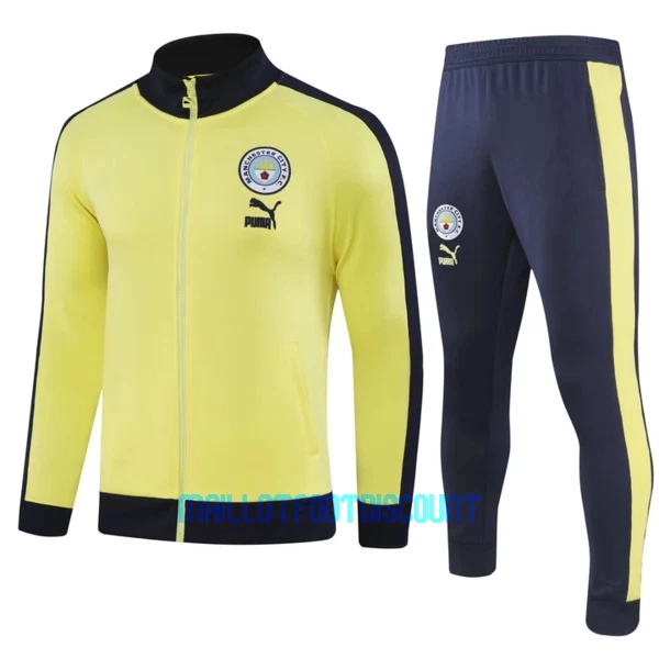 Manchester City Ensemble Vestes d'Entraînement 23/24 Jaune