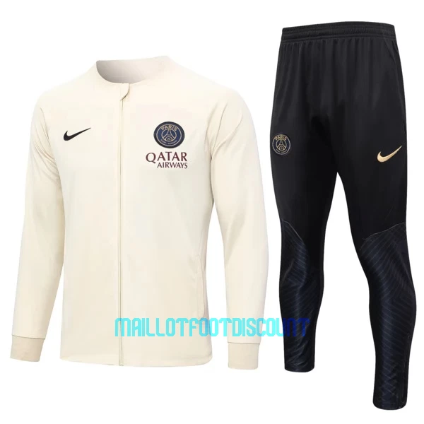 Paris Saint-Germain Ensemble Vestes d'Entraînement 23/24 Crème