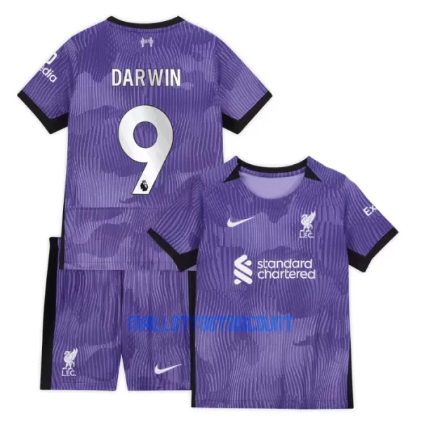 Kit De Football Liverpool Darwin Núñez 9 Enfant Third 23/24