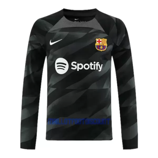 Maillot De Foot Gardien FC Barcelone Marc-André ter Stegen 1 Extérieur 23/24 Manches Longues