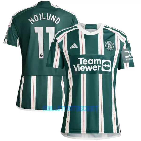 Maillot De Foot Manchester United Rasmus Højlund 11 Extérieur 23/24