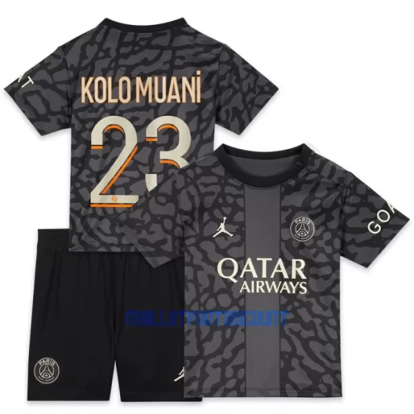 Kit De Football Paris Saint-Germain Kolo Muani 23 Enfant Third 23/24