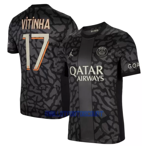 Maillot De Foot Paris Saint-Germain Vitinha 17 Third 23/24