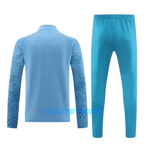 Manchester City Ensemble Vestes d'Entraînement 23/24 Bleu