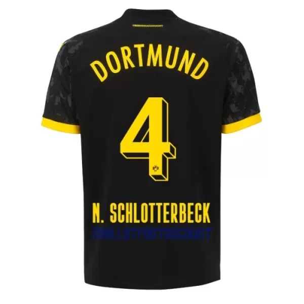 Maillot De Foot Borussia Dortmund Nico Schlotterbeck 4 Extérieur 23/24