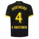 Maillot De Foot Borussia Dortmund Nico Schlotterbeck 4 Extérieur 23/24