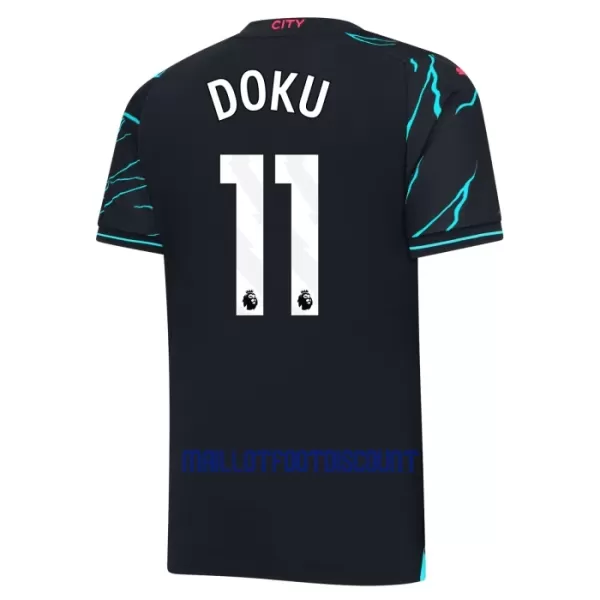 Kit De Football Manchester City Jérémy Doku 11 Enfant Third 23/24