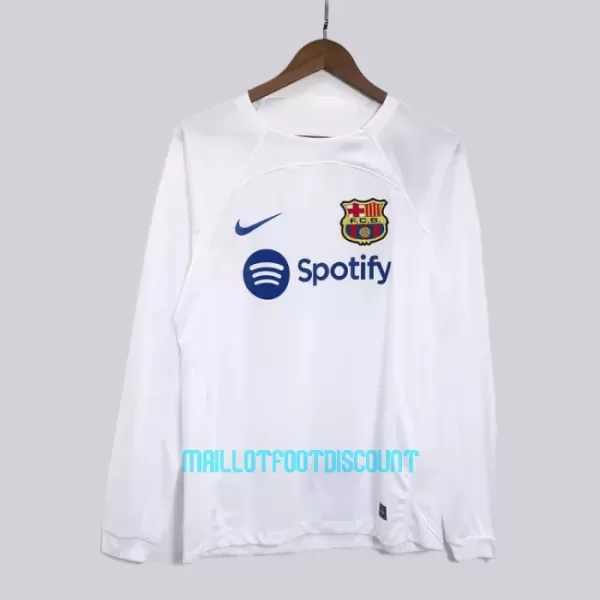 Maillot De Foot FC Barcelone Extérieur 23/24 Manches Longues