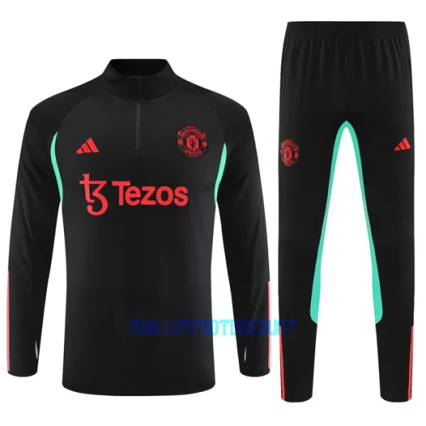 Manchester United Enfant Kit de Sweat-shirt d’entraînement 23/24 Noir