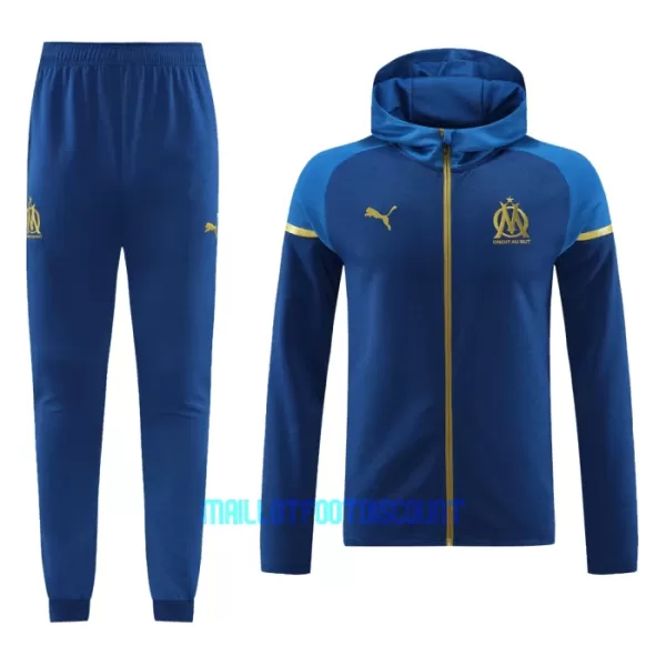 Olympique de Marseille Vestes d'entraînement à capuche 23/24 Navy