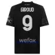 Kit De Football Milan AC Olivier Giroud 9 Enfant Fourth 23/24 Noir