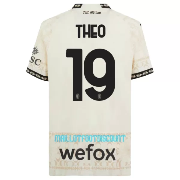 Maillot De Foot Milan AC Theo Hernández 19 Fourth 23/24 Blanc