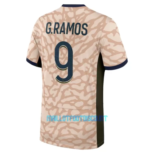 Maillot De Foot Paris Saint-Germain Goncalo Ramos 9 Fourth Jordan 23/24