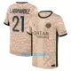 Maillot De Foot Paris Saint-Germain Lucas Hernandez 21 Fourth Jordan 23/24