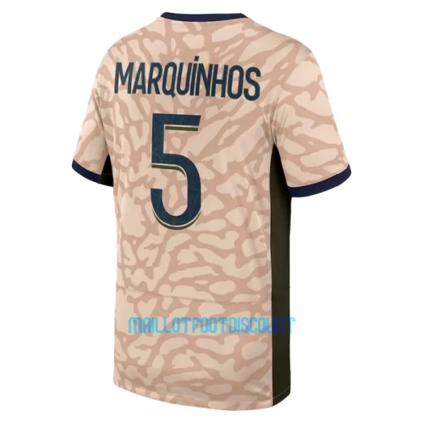 Maillot De Foot Paris Saint-Germain Lucas Marquinhos 5 Fourth Jordan 23/24