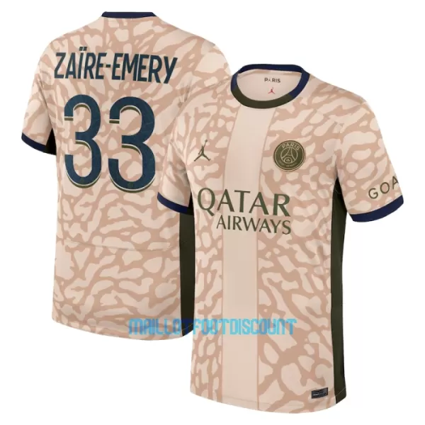 Maillot De Foot Paris Saint-Germain Zaire-Emery 33 Fourth Jordan 23/24