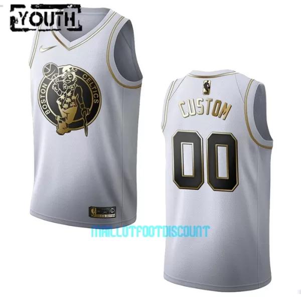 Maillot de Basket Boston Celtics Golden Edition Swingman Enfant Blanc