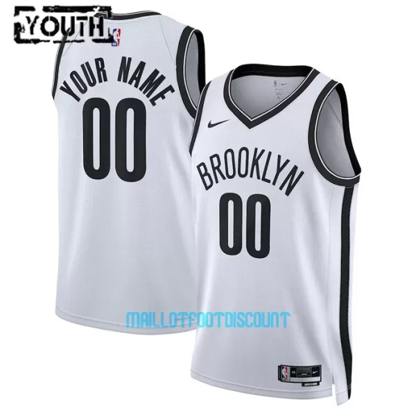 Maillot de Basket Brooklyn Nets Association Edition Swingman 23/24 Enfant Blanc