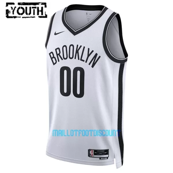 Maillot de Basket Brooklyn Nets Association Edition Swingman 23/24 Enfant Blanc