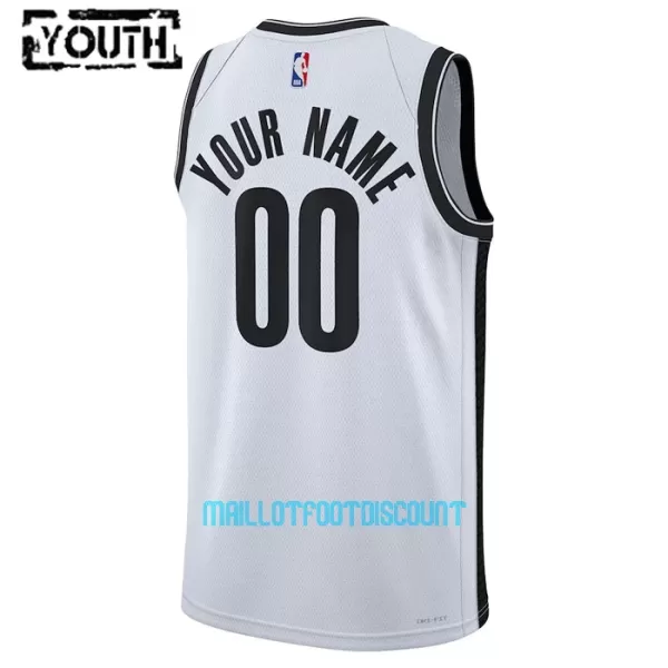 Maillot de Basket Brooklyn Nets Association Edition Swingman 23/24 Enfant Blanc