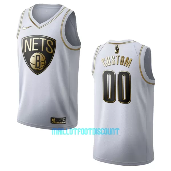 Maillot de Basket Brooklyn Nets Golden Edition Swingman Blanc