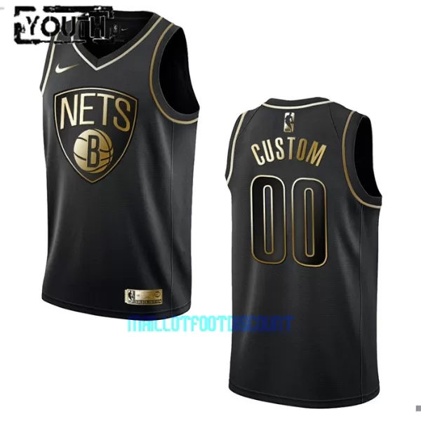 Maillot de Basket Brooklyn Nets Golden Edition Swingman Enfant Noir