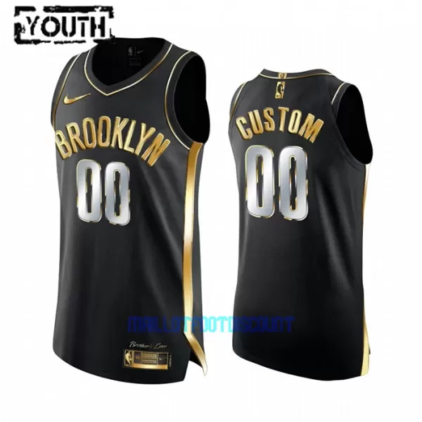 Maillot de Basket Brooklyn Nets Golden Edition Swingman Enfant Noir